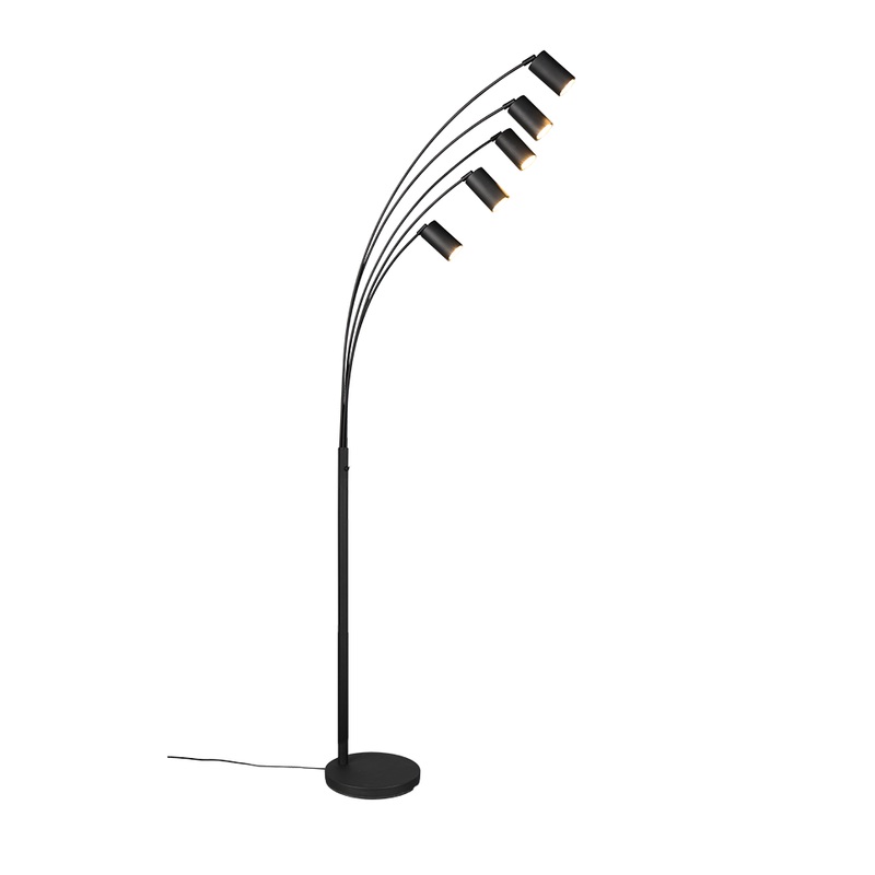 Marley 5-Light Floor Lamp Matte Black