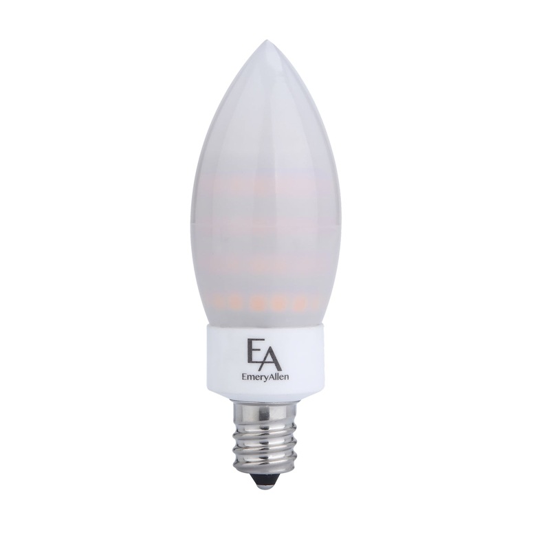 5 Watt LED LED, 550  Lumens, E12 Candelabra base, 120 Volt Light Bulb by Emery Allen