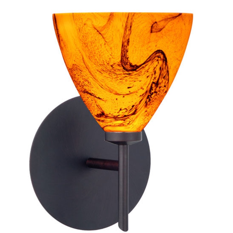 Besa 1SW-1779HB-BR Mia One Light Wall Sconce Bronze