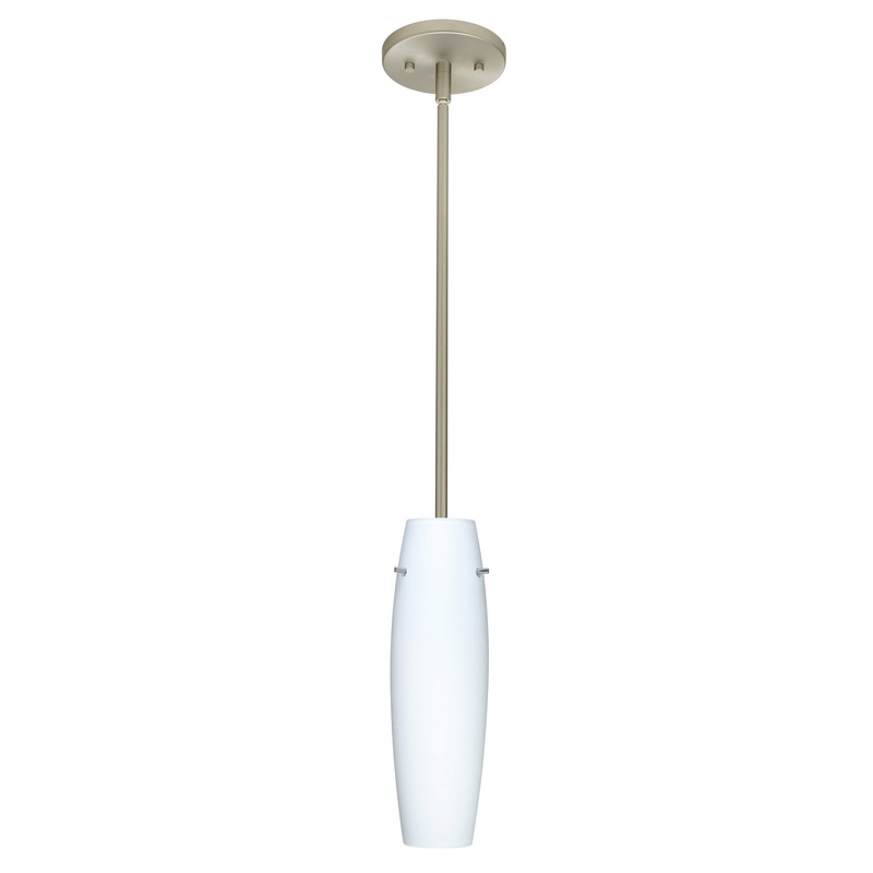 Besa 1TT-489707-LED-SN Suzi One Light Pendant Satin Nickel