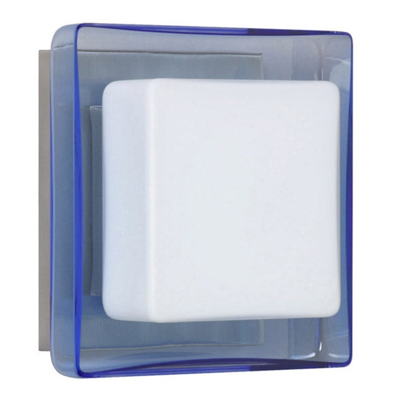 Besa 1WS-773592-SN Alex One Light Wall Sconce Satin Nickel