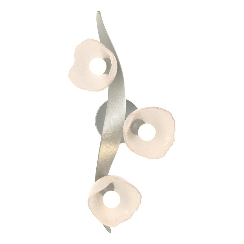 Mika 3-Light Large Sconce/Semi-Flush Vintage Platinum