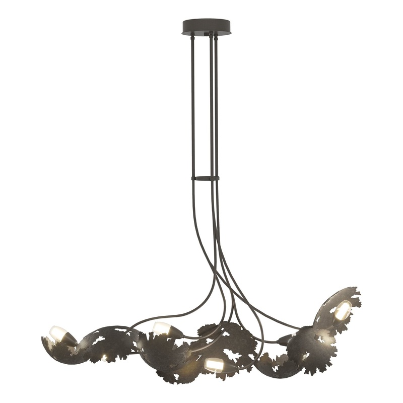 Pangea 6-Light Linear Pendant Dark Smoke