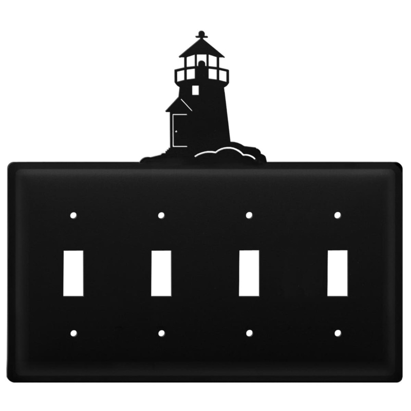 Village Wrought Iron ESSSS-10 Quad Lighthouse Quadruple Switch Cover