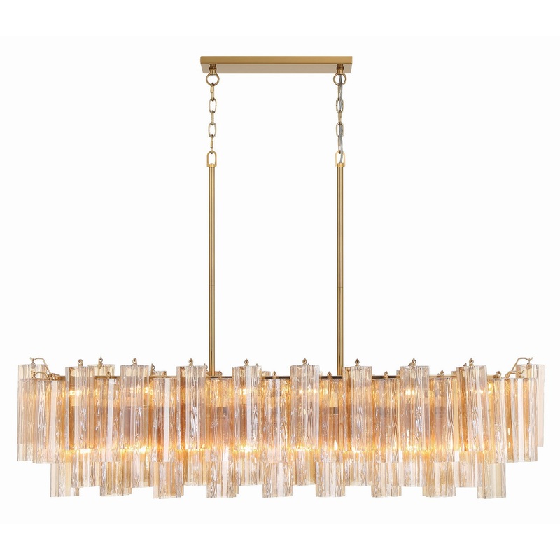 14 Light Chandelier from the Addis Collection in Aged Brass Finish by Crystorama