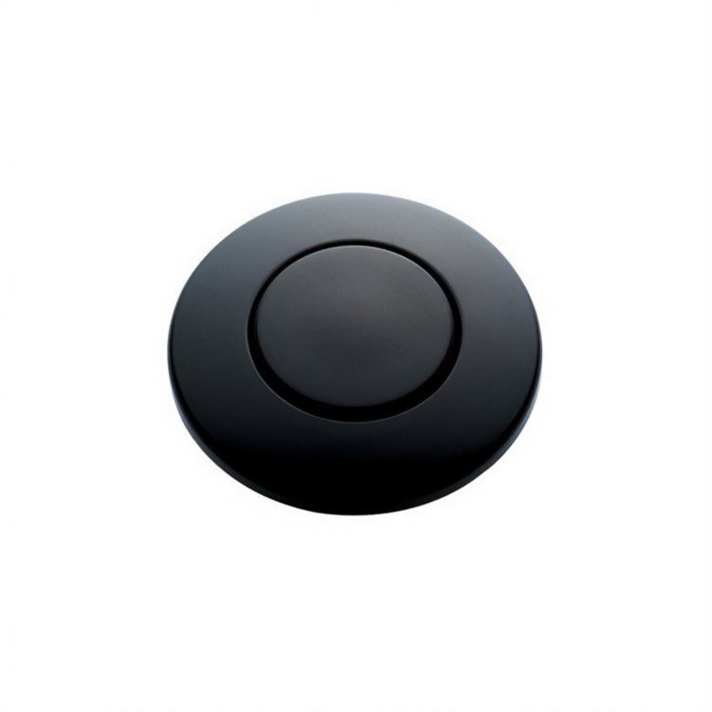 Air Switch Button 1-3/4 Inch Matte Black Plastic for Garbage Disposal