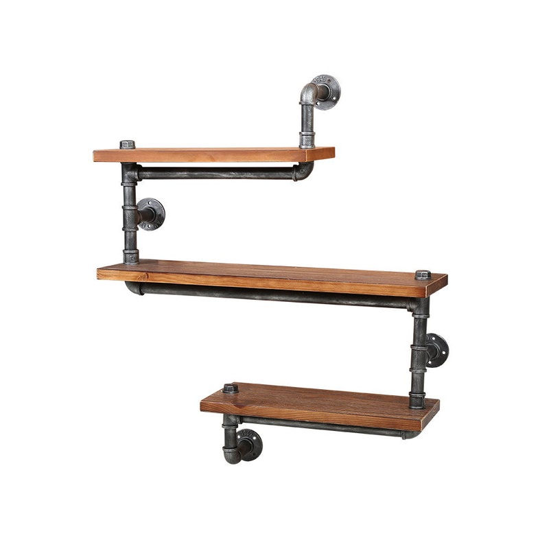 Artiss Floating DIY Pipe Shelf 3 Tiers – IONA