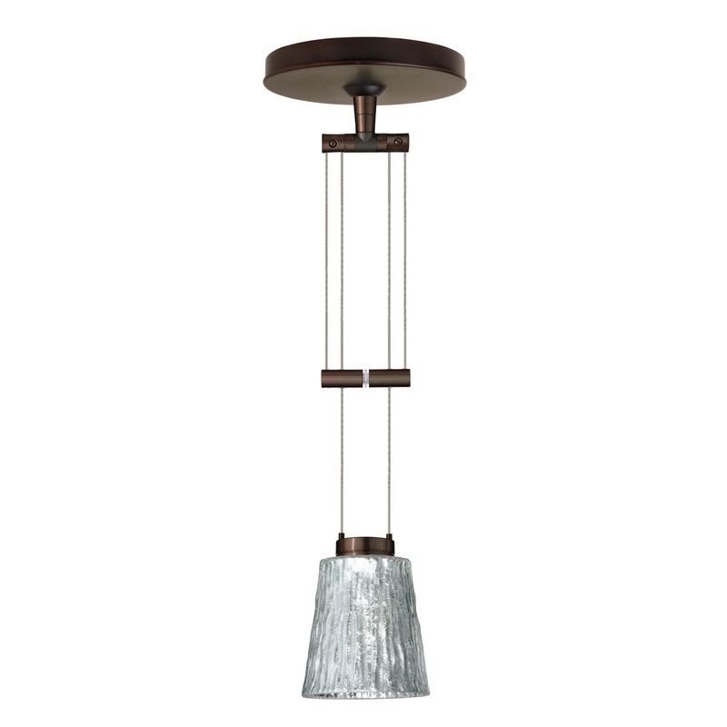 Besa 1XA-5125SF-BR Nico One Light Pendant Bronze