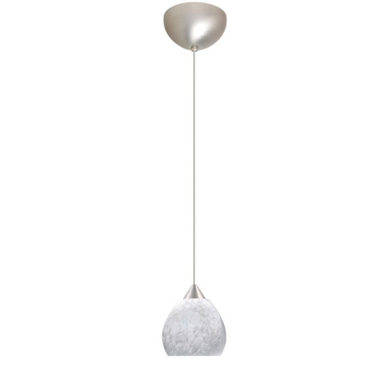 Besa 1XC-560519-SN Tay Tay One Light Pendant Satin Nickel