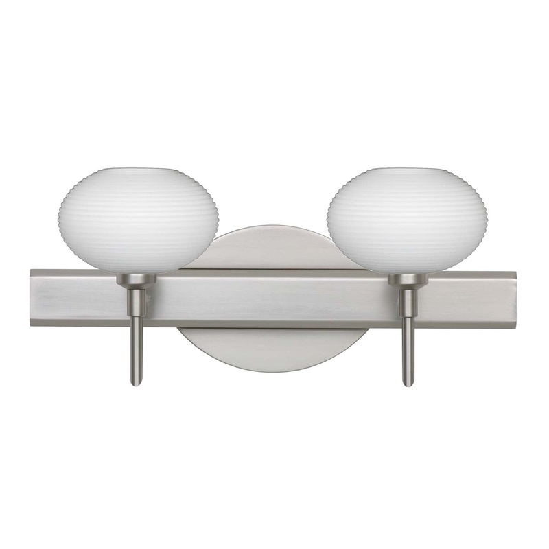 Besa 2SW-561207-SN Lasso Two Light Wall Sconce Satin Nickel