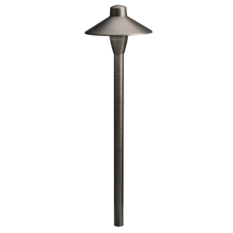 Kichler 15478CBR One Light Path Light, Centennial Brass