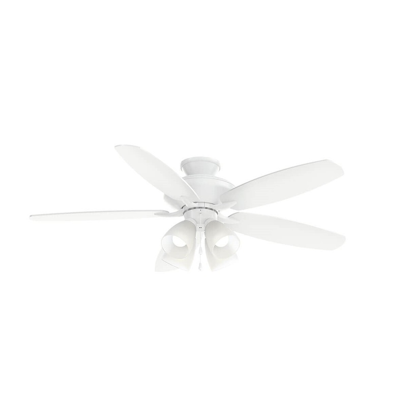 Kichler 330162MWH 52″ Ceiling Fan, Matte White