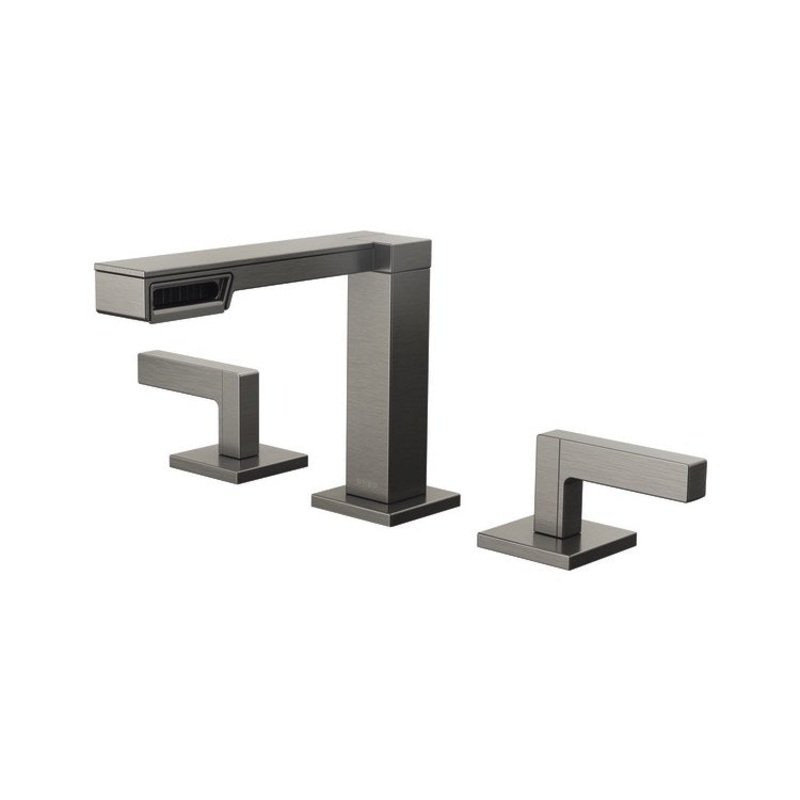 Lavatory Faucet Frank Lloyd Wright Widespread 6-16 Inch Spread Less Handle ADA WaterSense Brilliance Luxe Steel 1.2 Gallons per Minute