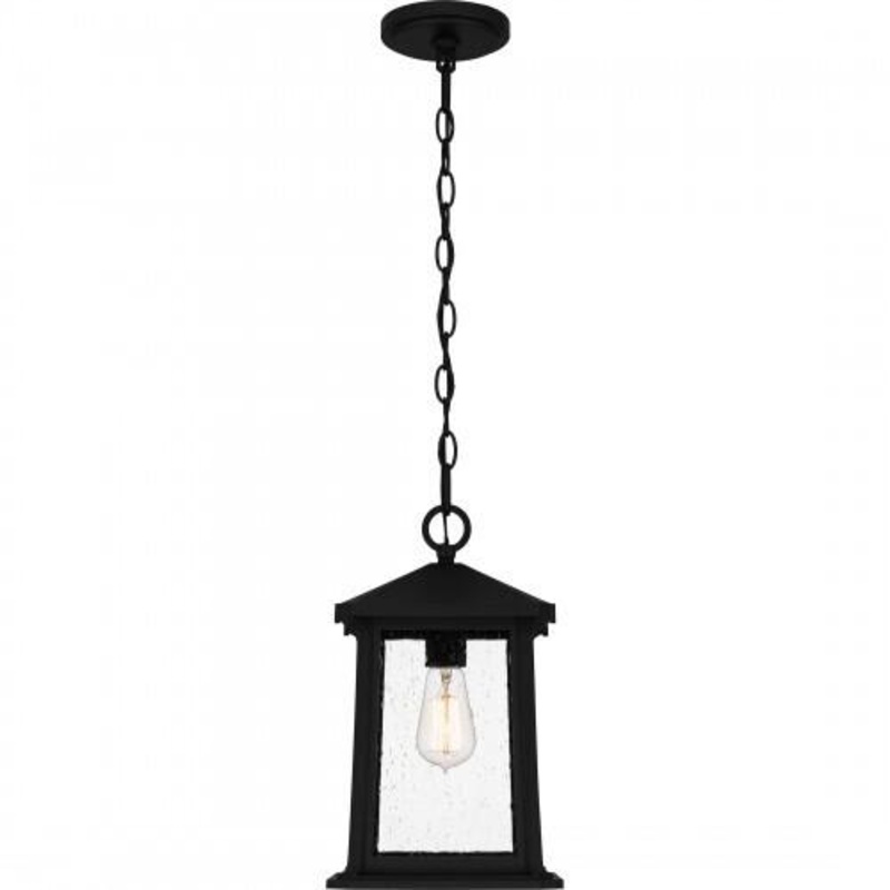 Quoizel SAT1909MBK Satterfield Outdoor hanging 1 light matte black Outdoor Lantern