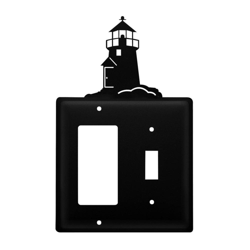 Village Wrought Iron EGS-10 Double Lighthouse Single GFI and Switch Cover CUSTOM Product