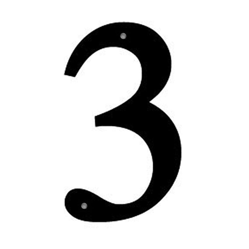 Village Wrought Iron NUM-3-M Number 3 Medium