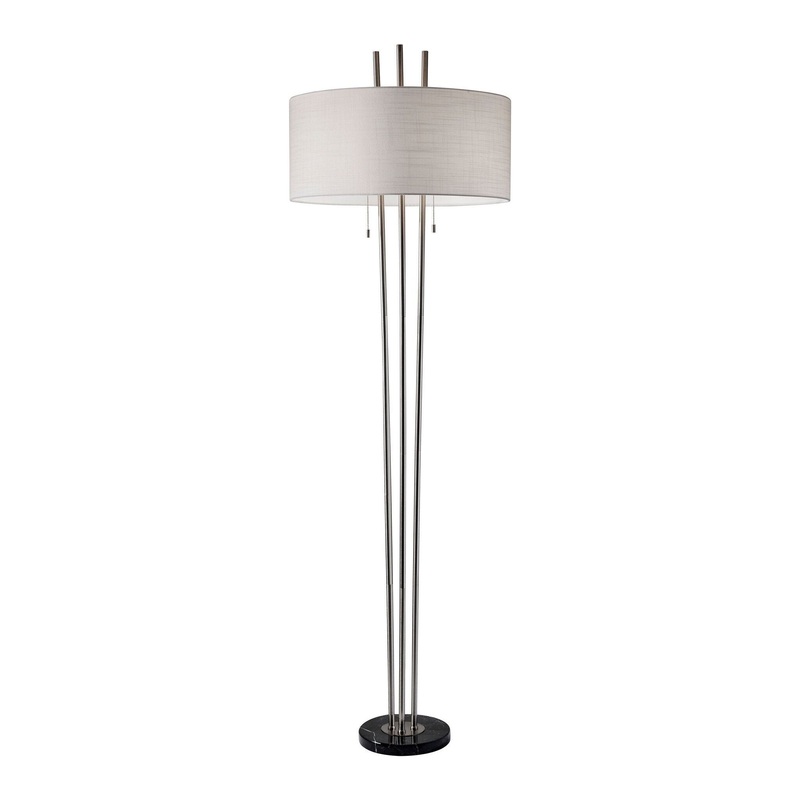 Anderson Floor Lamp Brushed Steel