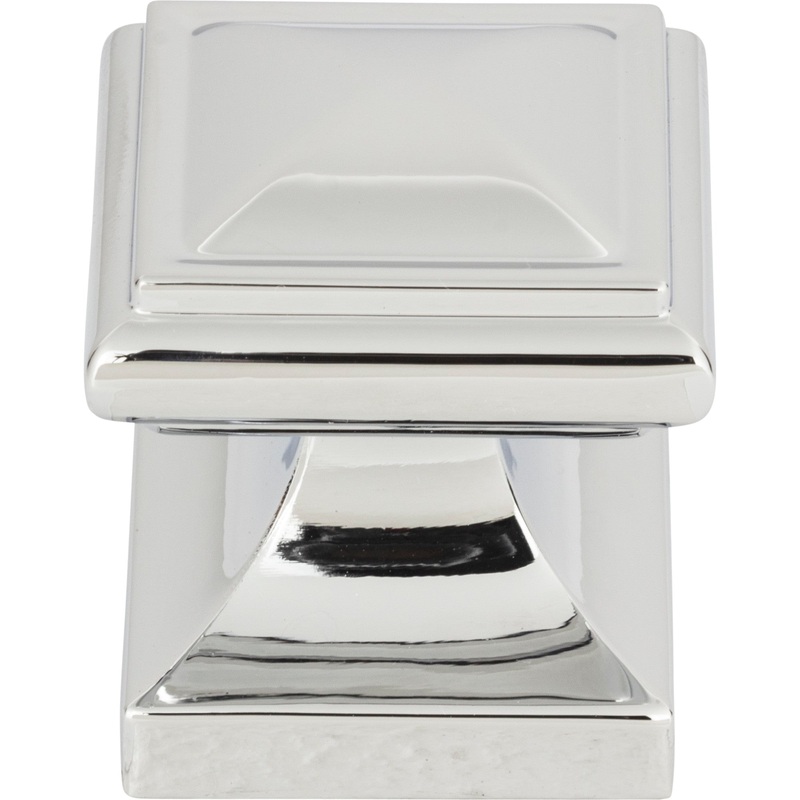 Atlas Homewares Wadsworth Knob 1 1/4 Inch Polished Chrome