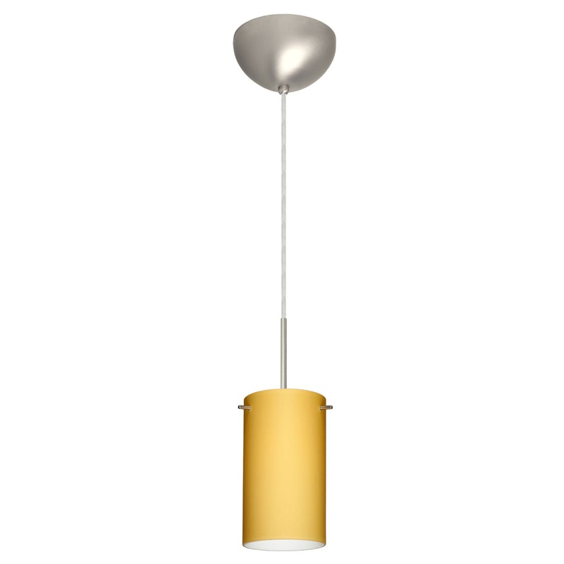 Besa 1BC-4404VM-SN Stilo One Light Pendant Satin Nickel (Discontinued)