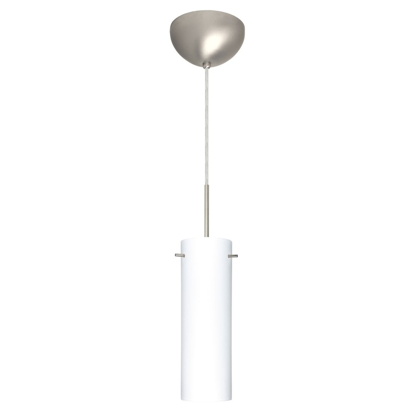 Besa 1BC-493007-SN Copa One Light Pendant Satin Nickel