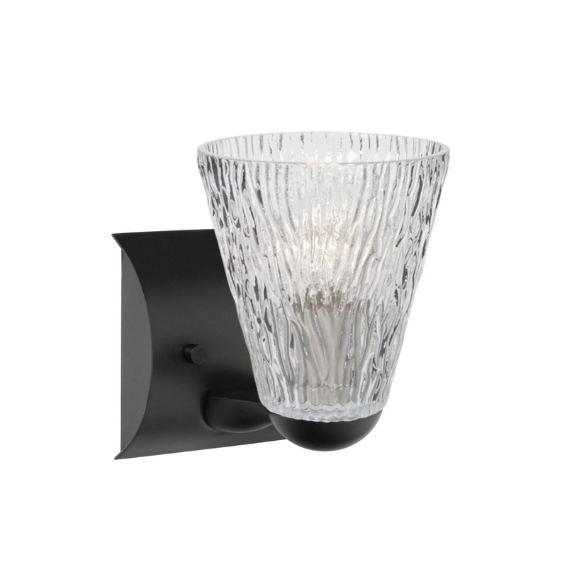 Besa 1WZ-NICO5CL-LED-BK Besa Nico 5 Mini Sconce LED Wall Sconce Black