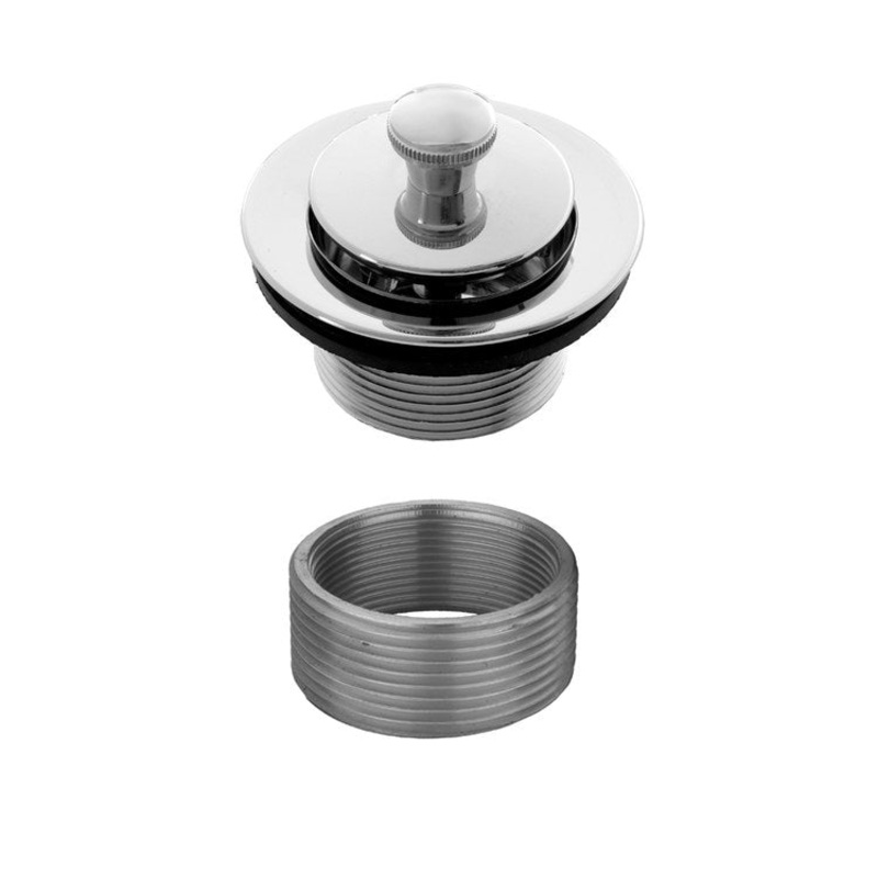 Drain Strainer Lift & Turn Tub Polished Nickel Brass 2-3/4″