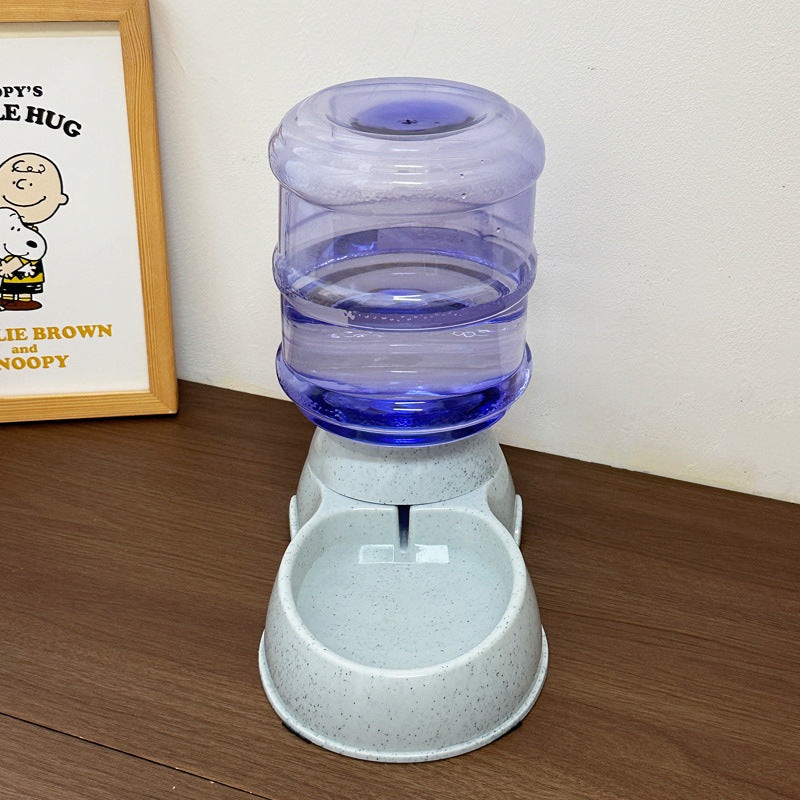 Grey Automatic Pet Feeder and Drinker Combo for Cats and Small Dogs – 2 in 1 Detachable Design