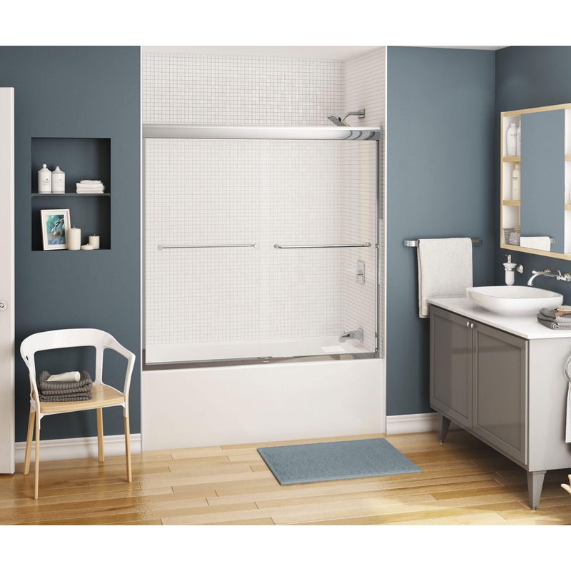 Kameleon Sliding Tub Door 55-59 x 57 in. 8 mm