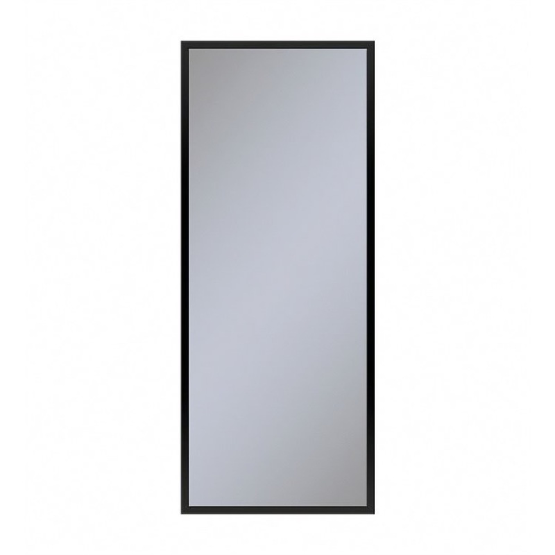 Medicine Cabinet Profiles 20W x 48H x 4D Inch 1 Doors Mirror Matte Black Flat Top Left Hand Side Electric