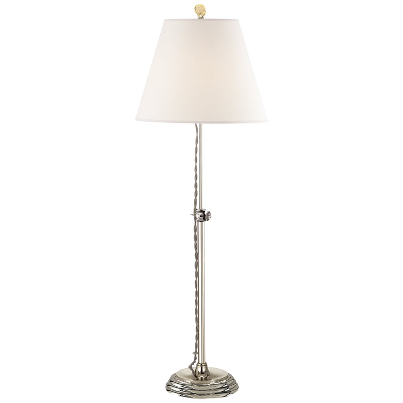 One Light Accent Lamp from the Wyatt Collection in Polished Nickel Finish by Visual Comfort Signature