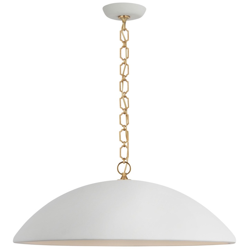 One Light Pendant from the Elliot Collection in Matte White Finish by Visual Comfort Signature