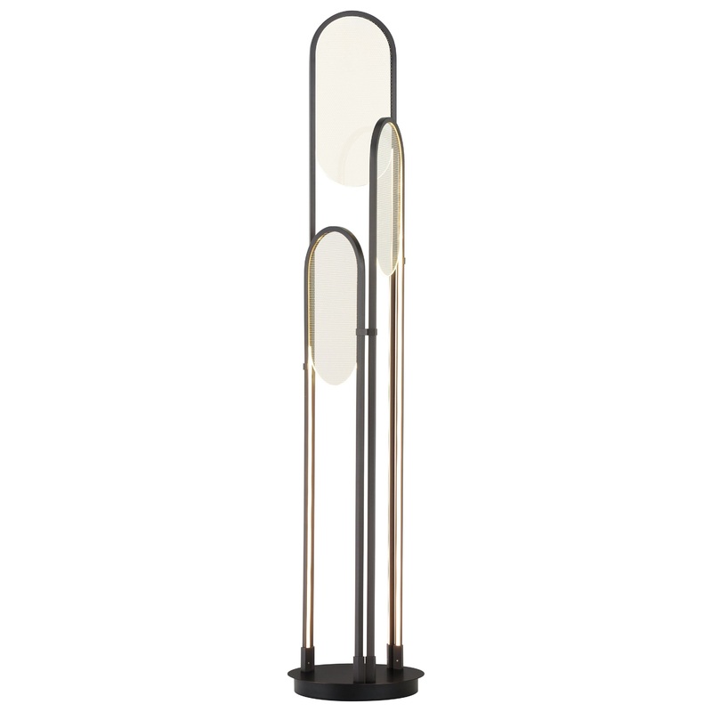 Trance 3-Light LED Floor Lamp Gunmetal