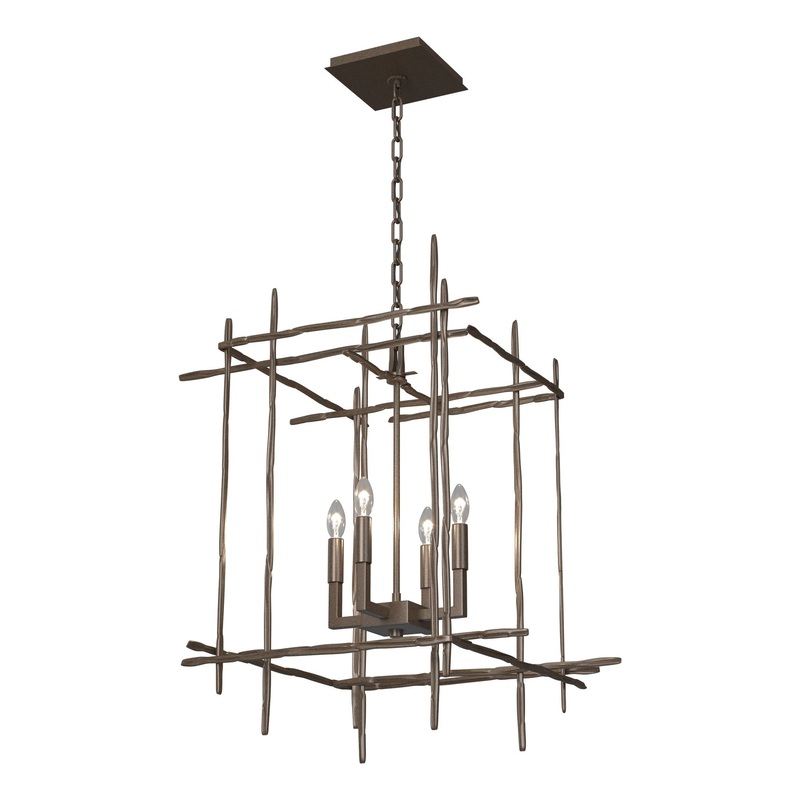 Tura 4-Light Medium Chandelier Bronze