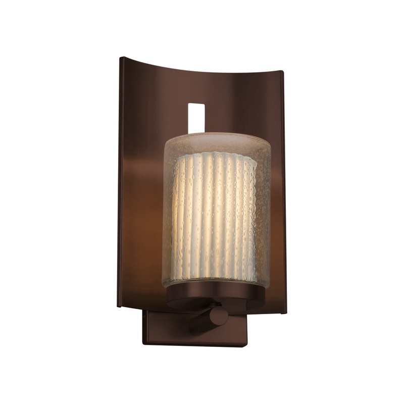 Wall Sconce from the Limoges Collection in Dark Bronze Finish by Justice Designs