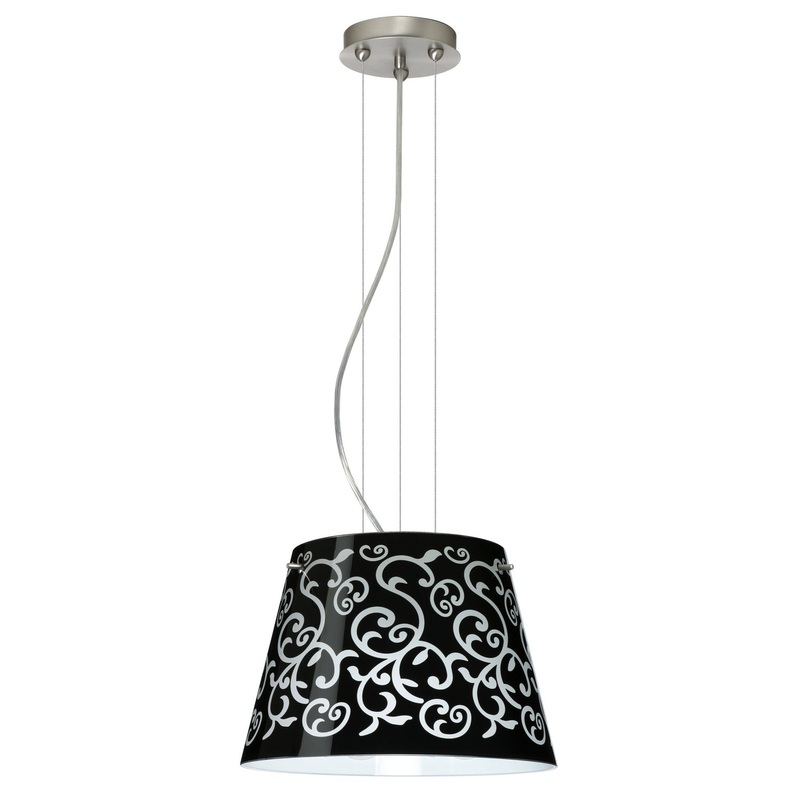 Besa 1KG-4393BD-LED-SN Amelia One Light Pendant Satin Nickel (Discontinued)