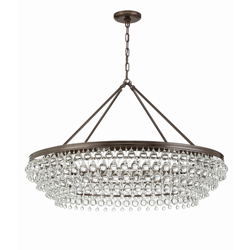 Crystorama 278-VZ Calypso Eight Light Chandelier Vibrant Bronze
