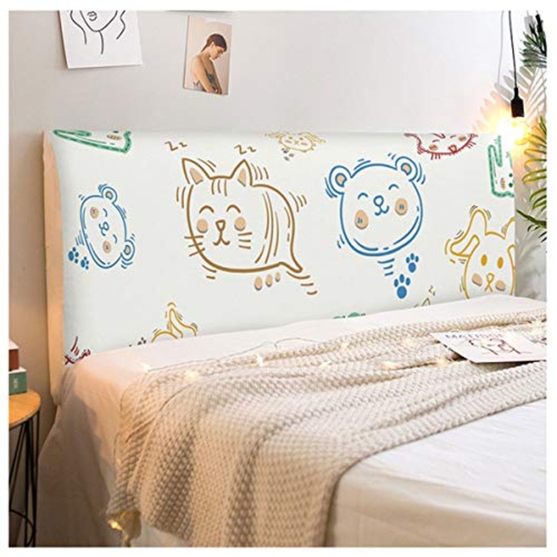 HDGZ all-Inclusive Coperchio Testata Letto Bed Headboards Cover Elastica Lavabile Protezione Copertura per Testiera del Letto Decorazione per Camera (Color : B, Size : 200cm)