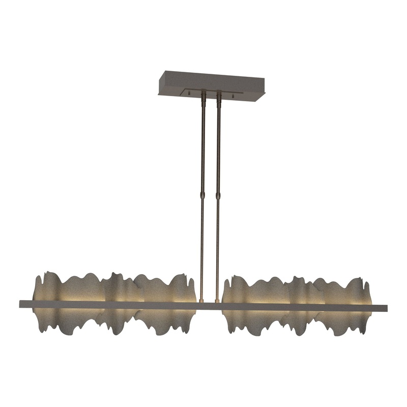 Hildene Large LED Pendant Oil Rubbed Bronze Natural Iron