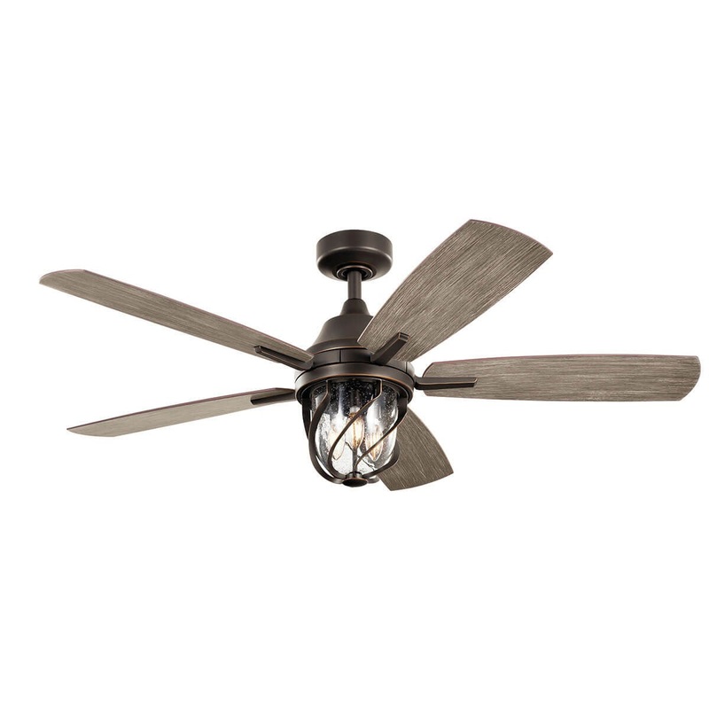 Kichler 310073OZ 52″ Ceiling Fan, Olde Bronze