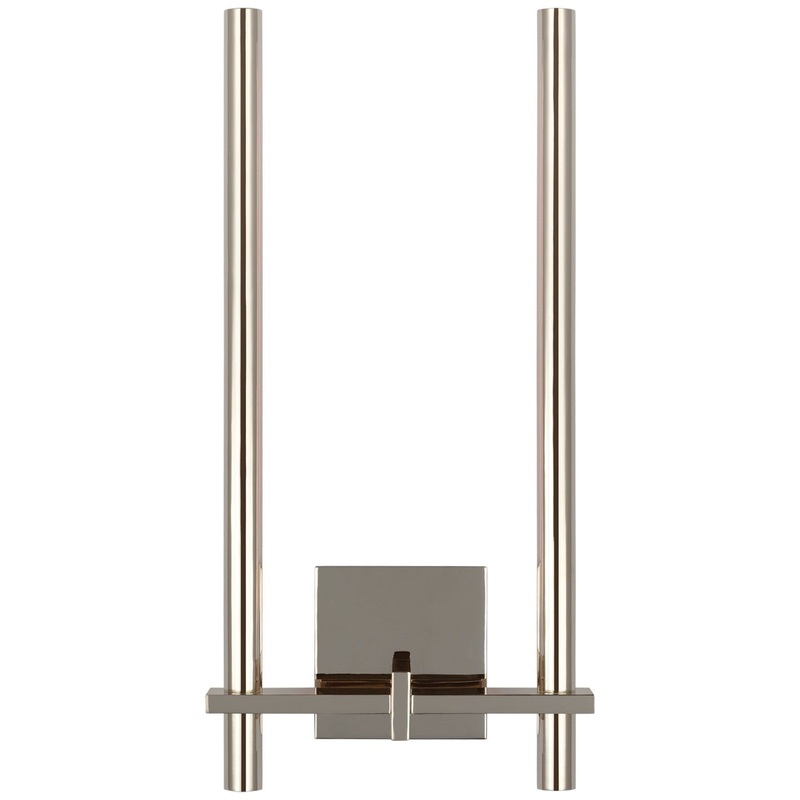 LED Wall Sconce from the Axis Collection in Polished Nickel Finish by Visual Comfort Signature