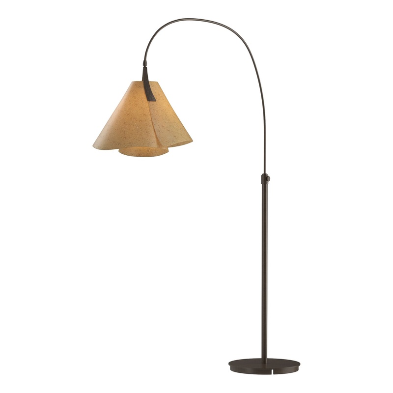 Mobius Arc Floor Lamp Bronze Cork Shade (SG)