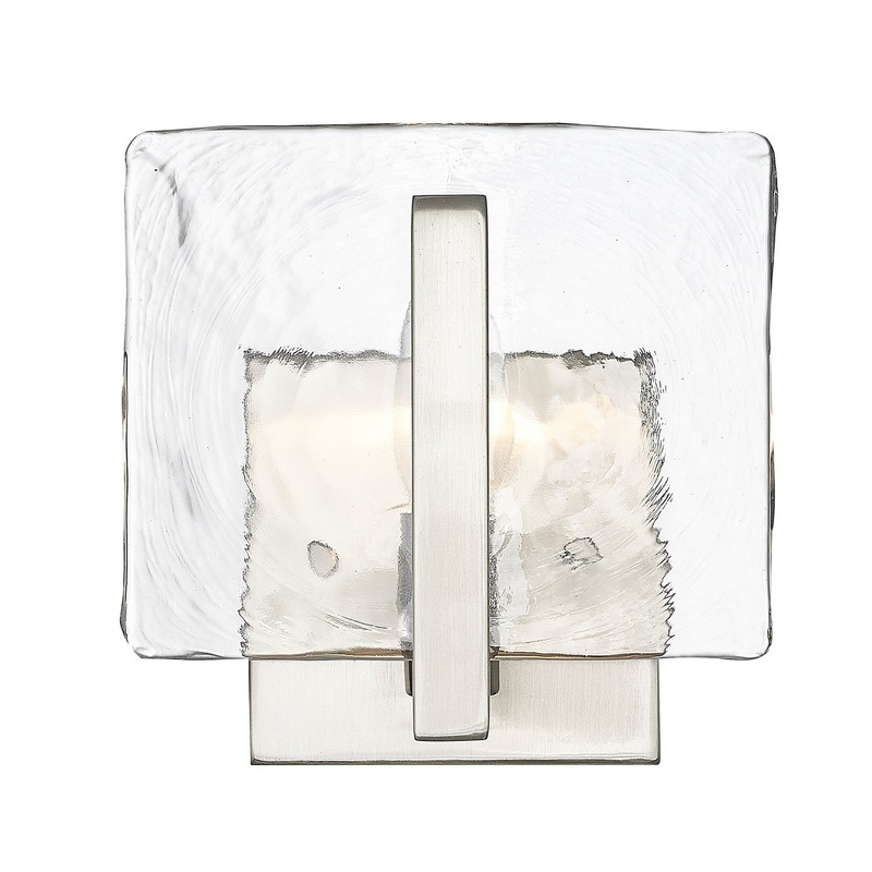 One Light Wall Sconce from the Aenon PW Collection in Pewter Finish by Golden