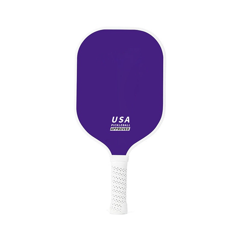 Purple Fiberglass Pickleball Paddle – Lightweight 215g with Anti-Slip TPU Grip for Outdoor Sports
