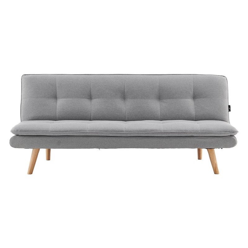Sarantino 3 Seater Linen Couch Sofa Bed Lounge Futon – Light Grey
