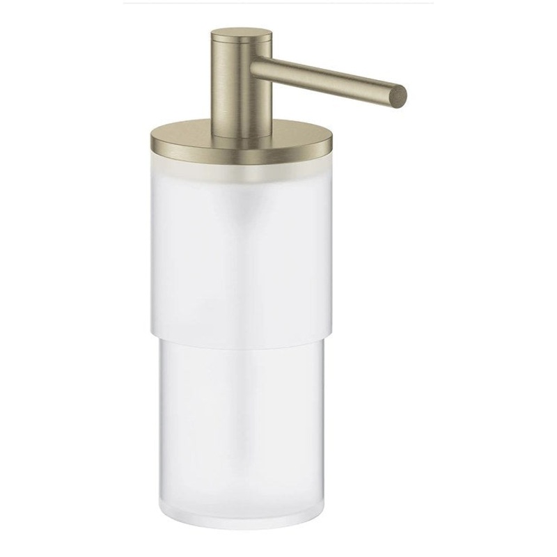 Soap Dispenser Atrio New Brushed Nickel Glass/Metal