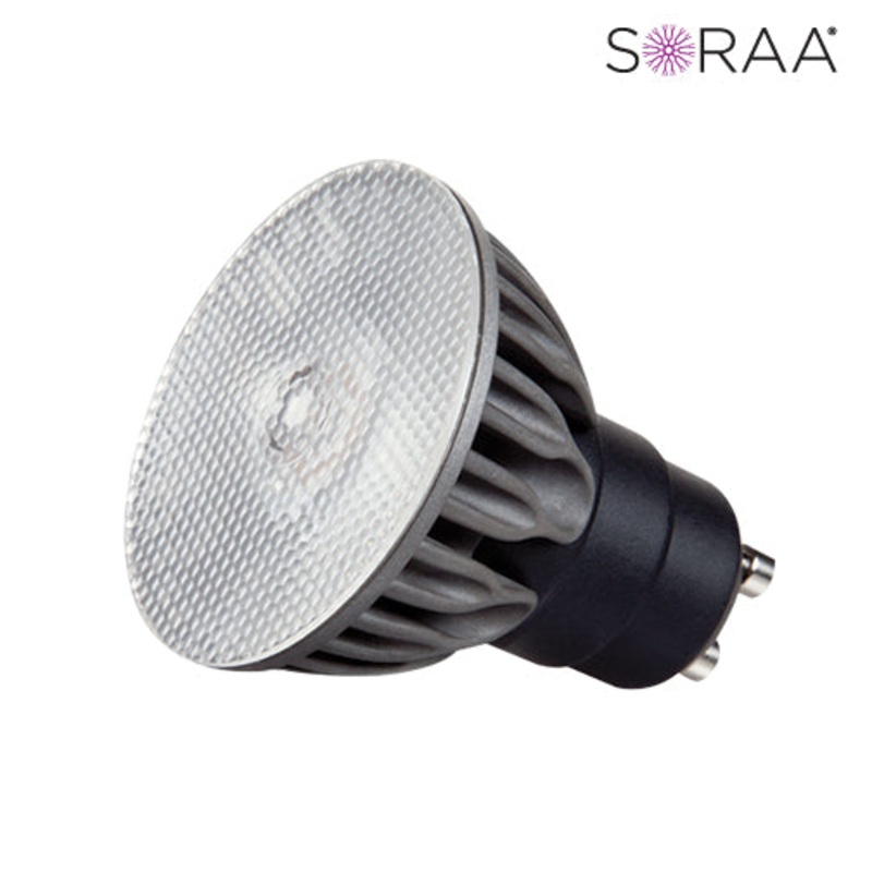 SORAA 7.5W LED MR16 3000K VIVID 36 120V GU10 DIM Light Bulb by Bulbrite