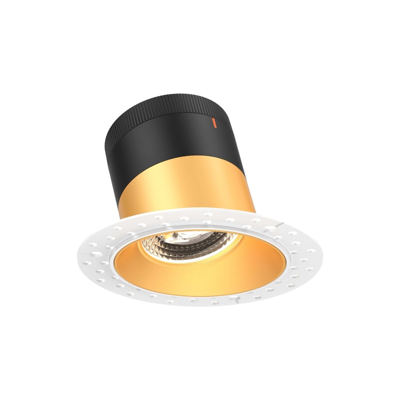 4″ Modular Downlight Gold (Trimless) 60 Degrees Sloped Ceiling