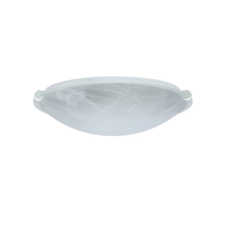 Besa 968252-HAL-WH Trio One Light Ceiling Mount White