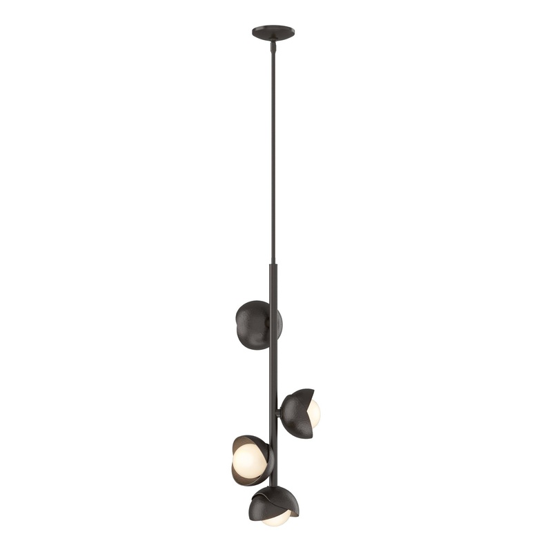 Brooklyn 4-Light Double Shade Vertical Pendant Oil Rubbed Bronze Oil Rubbed Bronze