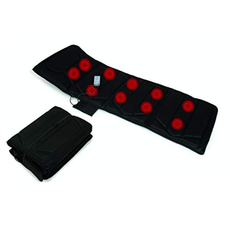 Jocca – Materasso massaggiatore pieghevole | Materassino massaggiante elettrico a 4 zone, materasso massaggiante 10 motori | intensit regolabile